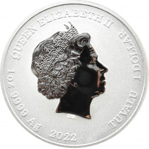 Tuvalu, dolar 2022, Ryu - wersja koloryzowana, Perth, UNC