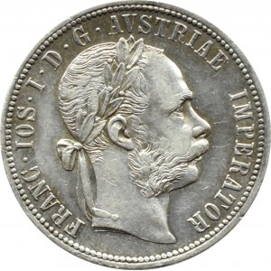 Austria-Hungary, Franz Joseph I, 1 florin 1884, Vienna