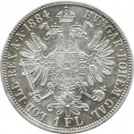 Austria-Hungary, Franz Joseph I, 1 florin 1884, Vienna