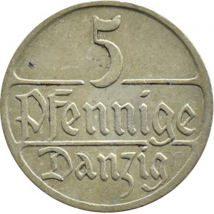 Free City of Danzig, 5 fenig 1928, Utrecht