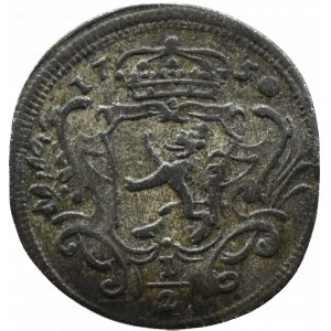 Austria, Maria Theresa, 1/2 krajcar 1750, Prague, rare