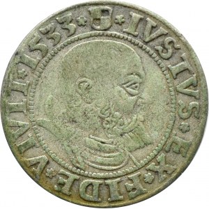 Kniežacie Prusko, Albrecht, pruský groš 1533, Königsberg