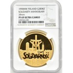 III RP, 200000 złotych 1990, 10 lat Solidarności, średnica 39 mm, NGC PF69 ULTRA CAMEO