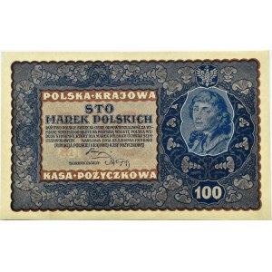 II RP, 100 marek 1919, IE seria S, Warszawa