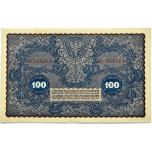 II RP, 100 marek 1919, IE seria S, Warszawa