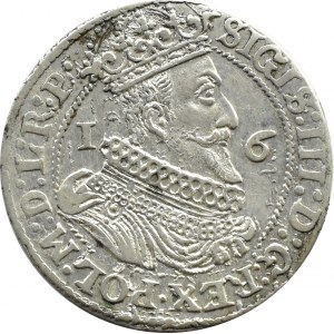 Sigismund III Vasa, ort 1624 P●, pierced date 3/4, Gdansk.
