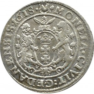 Sigismund III Vasa, ort 1618 PRVS:+, Gdańsk