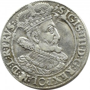 Sigismund III Vasa, ort 1616 PRVS:, Gdansk, bust with wide orifice