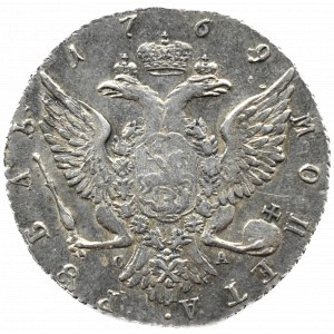 Russia, Catherine II, ruble 1769 СПБ TI CA, St. Petersburg