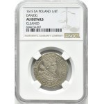 Sigismund III Vasa, ort 1615, Gdansk, type II - wide orifice, NGC AU Det.