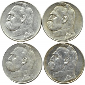 II RP, Jozef Pilsudski, lot 5 gold 1934-1936, Warsaw
