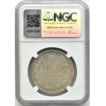 Rosja, Aleksander II, rubel 1877 СПБ HI, Petersburg, NGC AU Det.