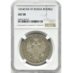 Russia, Nicholas I, ruble 1834 СПБ НГ, St. Petersburg, NGC AU58