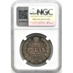 Russia, Nicholas I, ruble 1849 СПБ ПA, St. Petersburg, NGC AU Det.