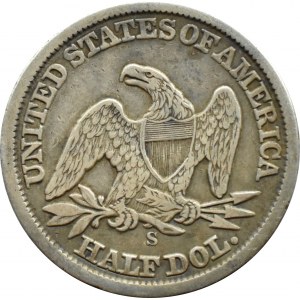 USA, Liberty, 1/2 dollar 1862 S, San Francisco