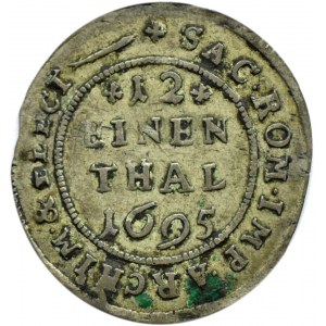 Germany, Saxony, Frederick Augustus, 1/12 thaler 1695 E.P.H., Leipzig
