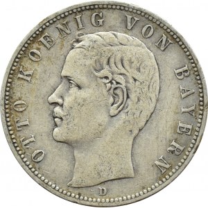 Niemcy, Bawaria, Otto, 5 marek 1903 D, Monachium