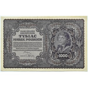 II RP, 1000 marek 1919, I serja CK - typ 7