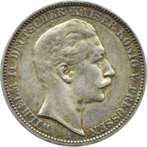 Niemcy, Prusy, Wilhelm II, 3 marki 1910 A, Berlin