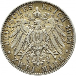 Niemcy, Hamburg, 2 marki 1903 J, Hamburg
