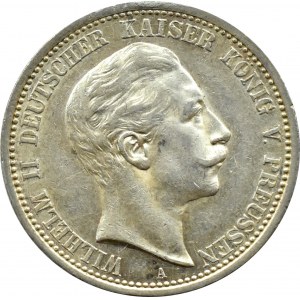 Niemcy, Prusy, Wilhelm II, 2 marki 1912 A, Berlin, PIĘKNE
