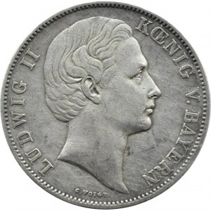 Niemcy, Bawaria, Maksymilian II, talar 1866, Monachium