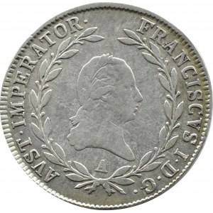 Austria, Franciszek II Habsburg, 20 krajcarów 1809 A, Wiedeń