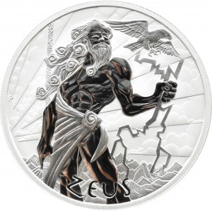 Tuvalu, 1 dolar 2020 P, Zeus, Perth, UNC