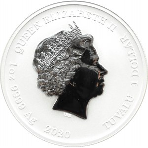 Tuvalu, 1 dolar 2020 P, Zeus, Perth, UNC