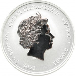 Tuvalu, 1 dolar 2021 P, Hades, Perth, UNC