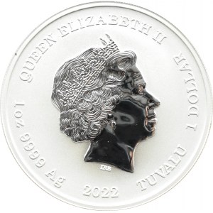 Tuvalu, 1 dolar 2022 P, Atena, Perth, UNC