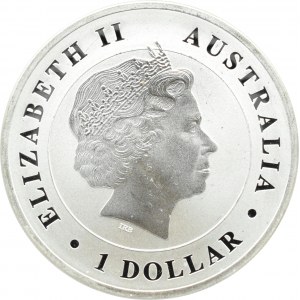 Australia, 1 dolar 2014 P, krokodyl różańcowy, Perth, UNC