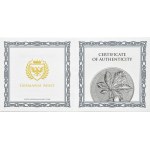 Germania, 5 marek 2021, Chestnut Leaf, uncja srebra, UNC