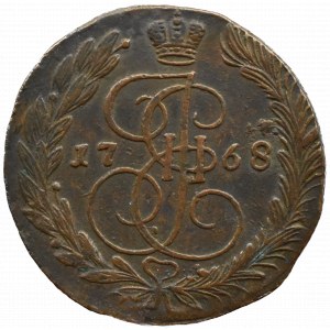 Rosja, Katarzyna II, 5 kopiejek 1768 E.M., Jekaterinburg