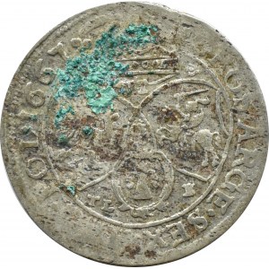 Jan II Kazimierz, szóstak 1667 TLB, Bydgoszcz, ROZETY
