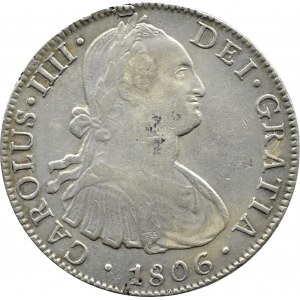 Hiszpania/Meksyk, Karol IV, 8 reali 1806, Meksyk