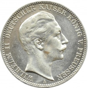 Niemcy, Prusy, Wilhelm II, 3 marki 1909 A, Berlin