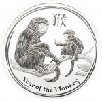 Australia, Lunar II, 8 dolarów 2016 P, Rok Małpy, Perth, UNC