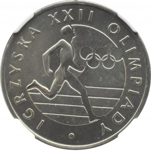 PRL, Olimpiada Moskwa, 20 złotych 1980, Warszawa, NGC MS66