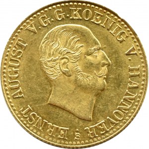 Niemcy, Hannover, Ernest August I, 2 1/2 talara 1843, Hannover, PIĘKNE!