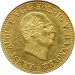 Niemcy, Hannover, Ernest August I, 2 1/2 talara 1843, Hannover, PIĘKNE!