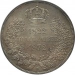 Niemcy, Saksonia, Johann i Amelia, dwutalar 1872 B, Hannover, PCGS MS64