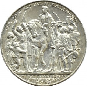 Niemcy, Prusy, Bitwa pod Lipskiem, 3 marki 1913 A, Berlin