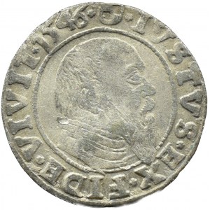 Prusy Książęce, Albrecht, grosz pruski 1546, Królewiec, rzadszy rocznik