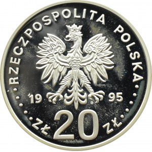 III RP, 20 złotych 1995, Ecu - M. Kopernik, Warszawa, UNC