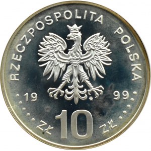 III RP, 10 złotych 1999, 600-lecie Akademii Krakowskiej, Warszawa, UNC
