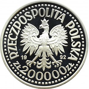 III RP, 200000 złotych 1992, Konwoje 1939-1945, Warszawa, UNC