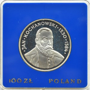 PRL, 100 złotych 1980, Jan Kochanowski, Warszawa, UNC