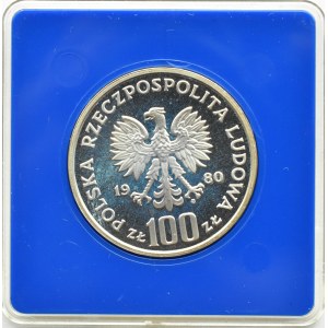 PRL, 100 złotych 1980, Jan Kochanowski, Warszawa, UNC