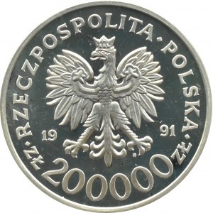 III RP, 200000 złotych 1991, Igrzyska Albertville 1992, UNC